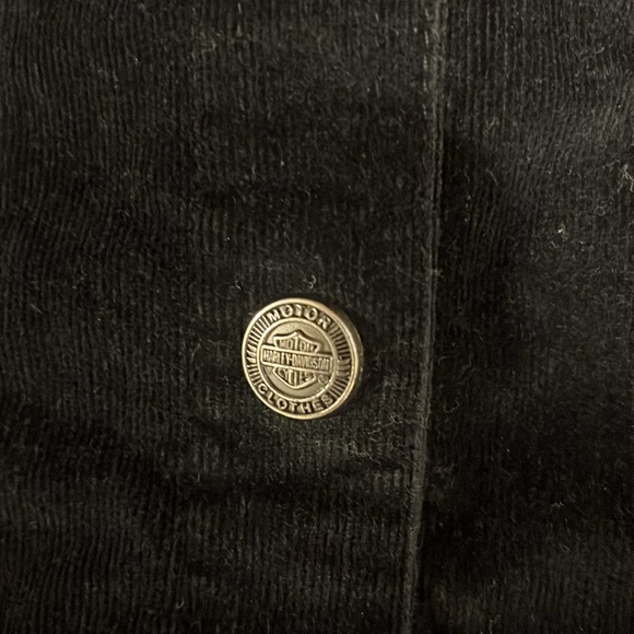 Harley Davidson Black Corduroy Jacket - Picture 7 of 15